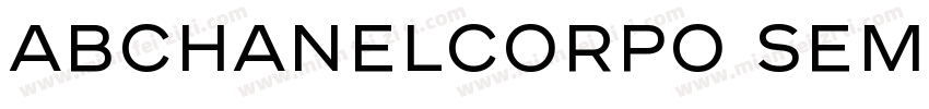 ABChanelCorpo SemiBold字体转换